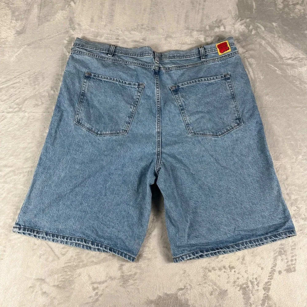 Empyre Denim Shorts Men 44 Blue Baggy Skater Y2K Streetwear Wide Leg Jorts